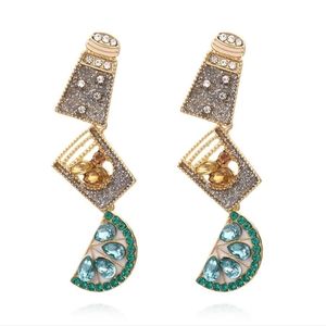 Tequila Salt and Lime Drop Earrings Fun Enamel Glitter Earrings